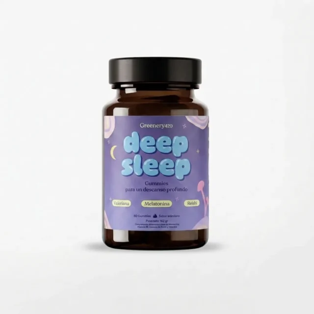 Gominolas para dormir naturales con melatonina valeriana y reishi de Greenery Wellness Y Greenery 420